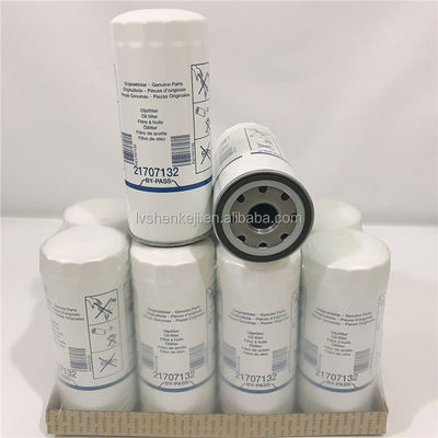 21707132 21707133 Filtre à huile à décharge, ISO9001 Filtre à huile pour camions